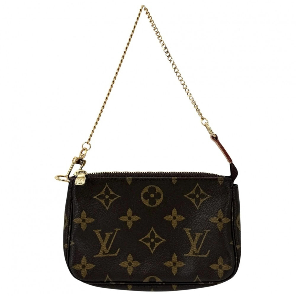 LOUIS VUITTON Brown Monogram Pochette Pouch